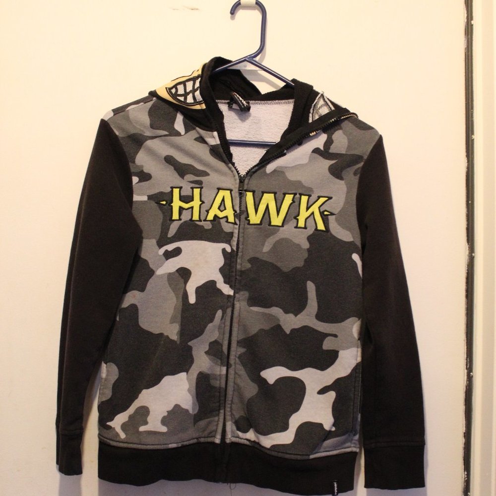 Tony Hawk Face Mask Full Zip Hoodie Jacket Boy Size Small S (135)